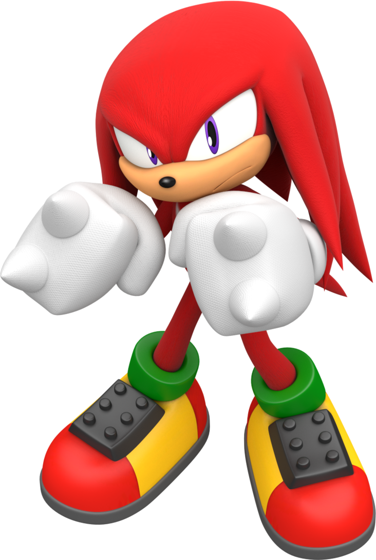 Knuckles The Echidna3 D Render PNG