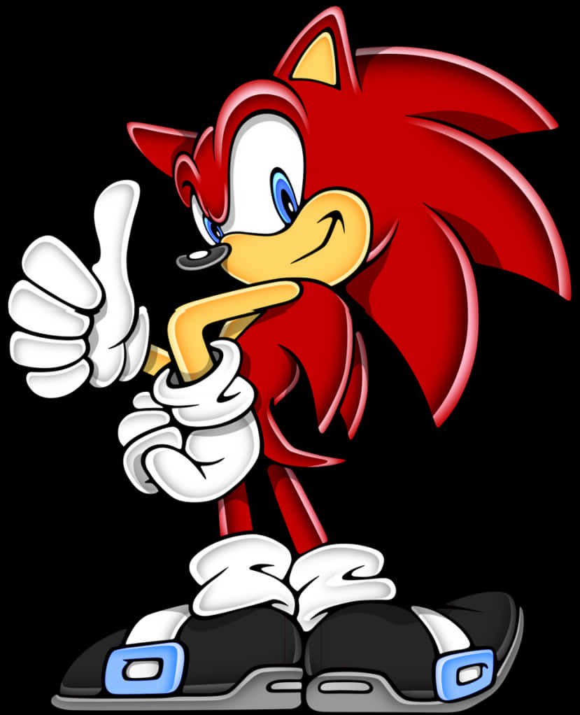 Knuckles Thumbs Up Vector Art PNG
