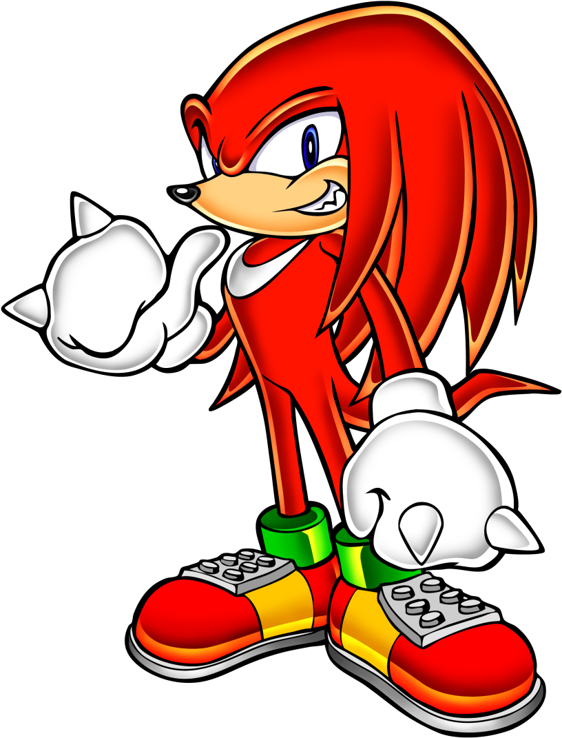 Knucklesthe Echidna Pointing PNG