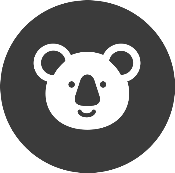 Koala Icon Simple Design PNG