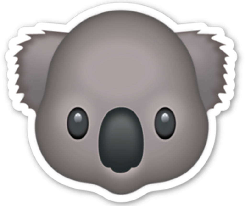 Koala_ Emoji_ Graphic PNG