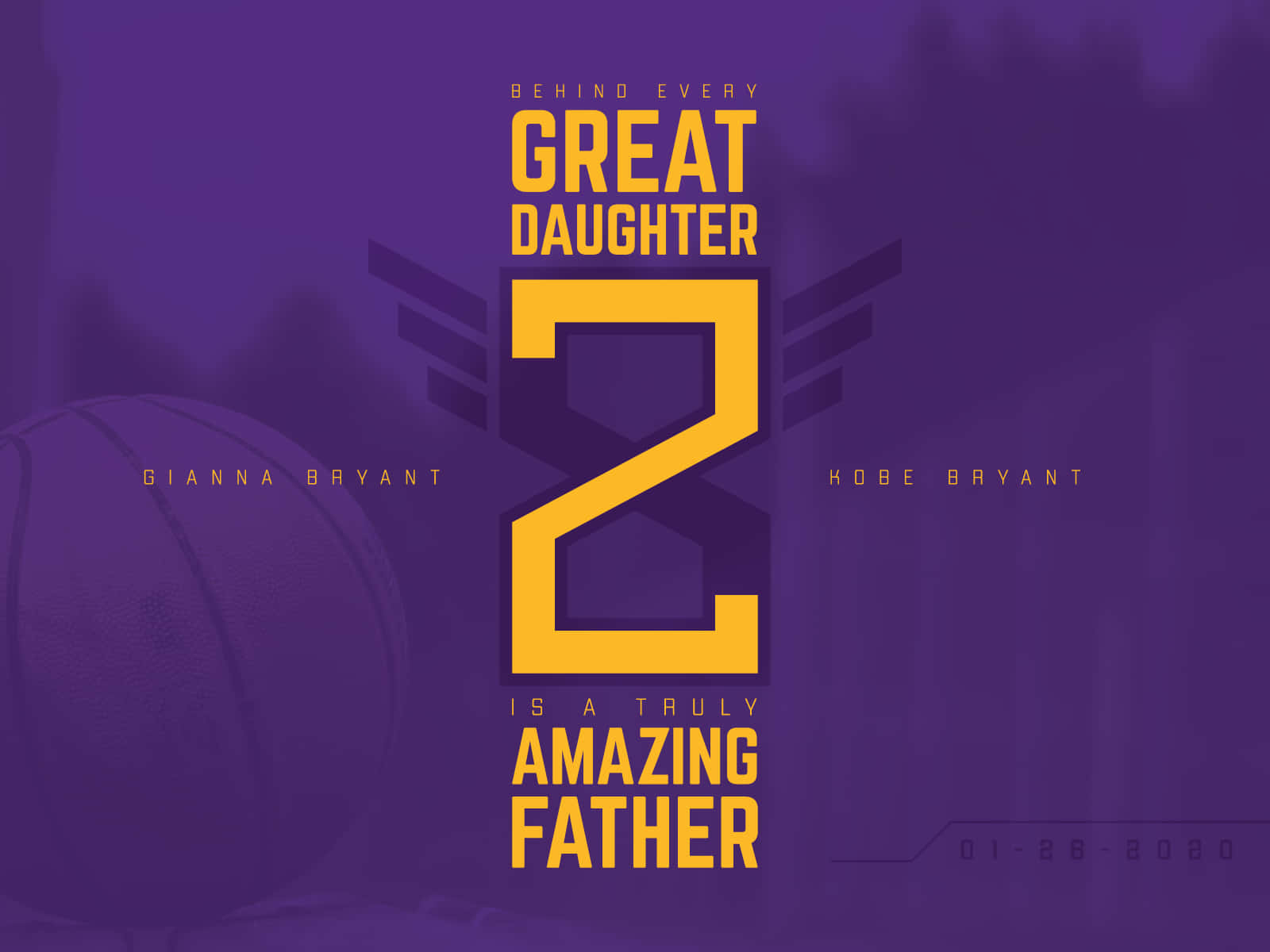 Kobe and Gigi, A Father and Daughter Bond Wallpaper