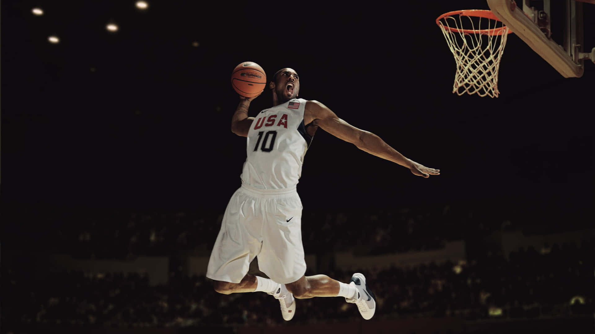 Kobe Bryant på toppen af hans spil Wallpaper
