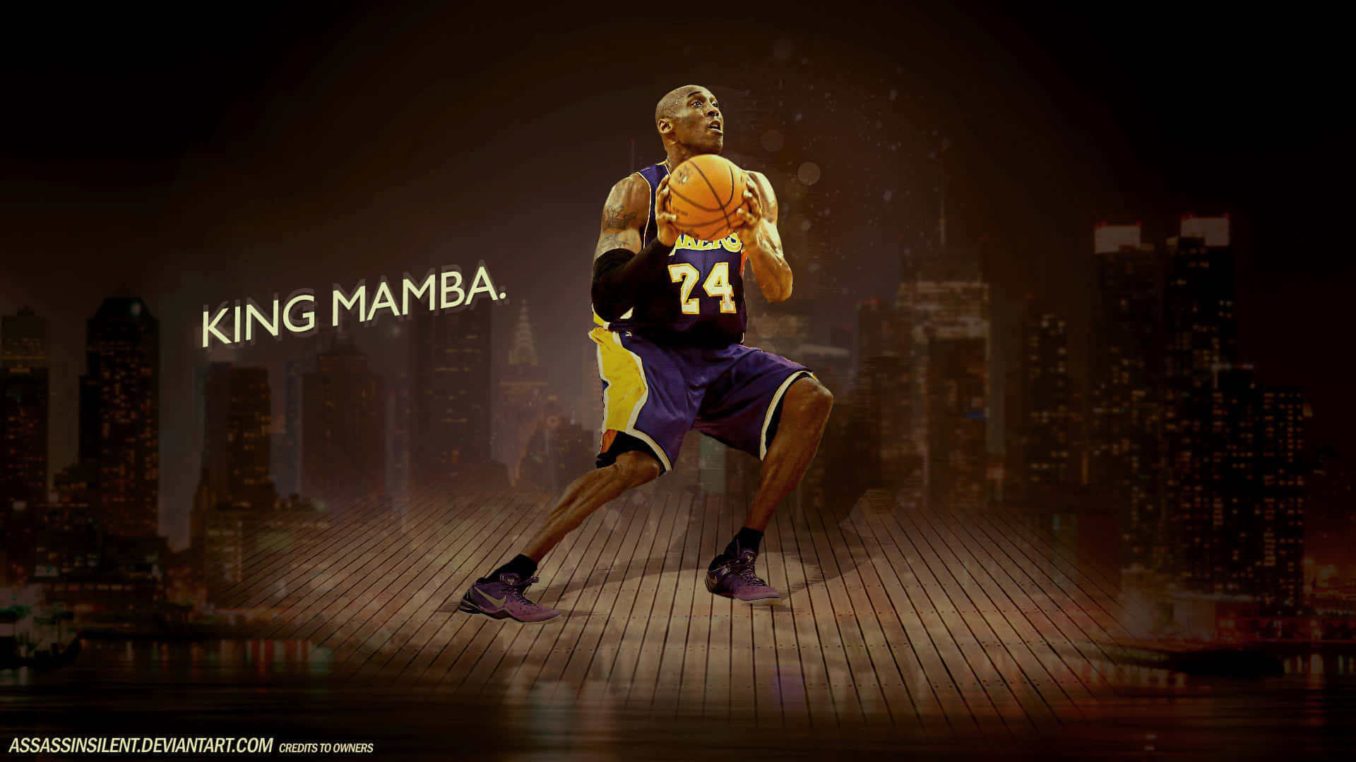 Kobe Bryant: Den Mamba i aktion! Wallpaper
