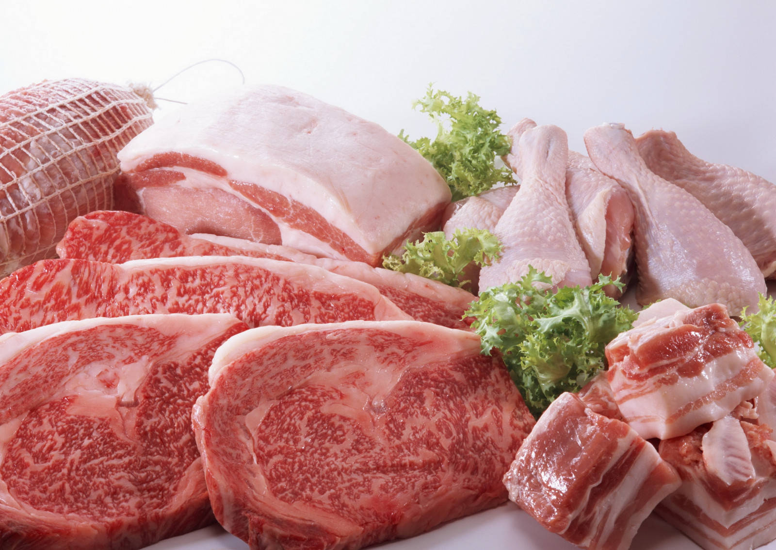 Kobe Beef And Chicken Meats Wallpaper