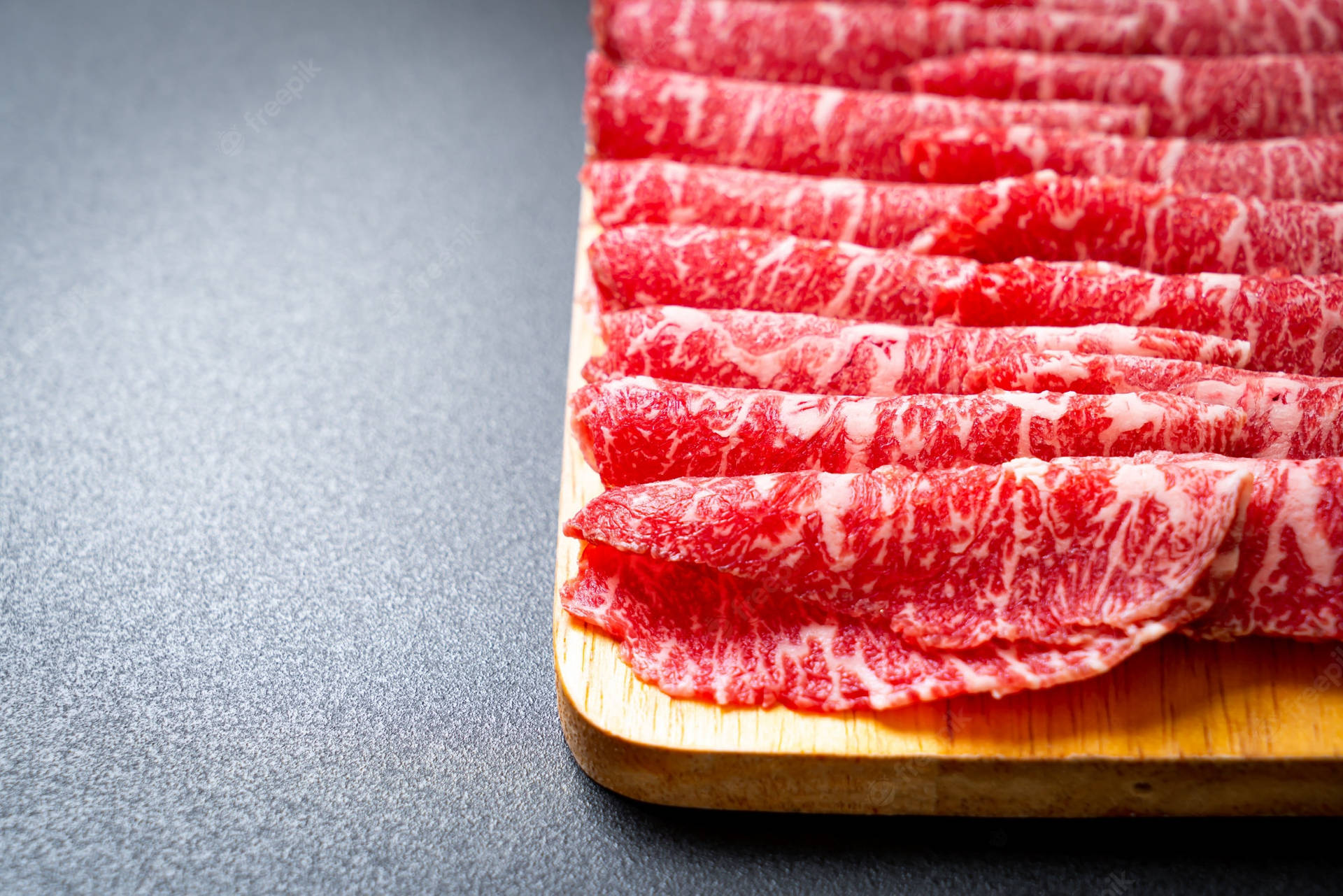 Kobe Beef Sliced And Rolled Wallpaper