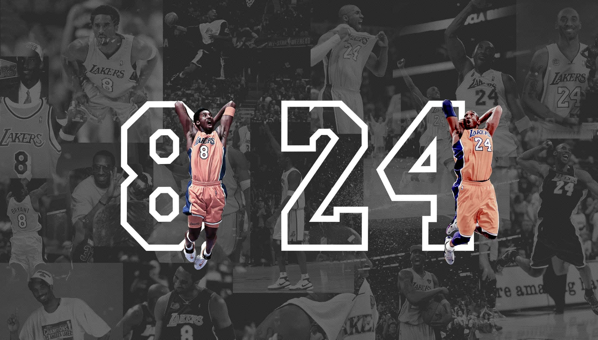 Download Kobe Bryant's iconic 24 Logo Wallpaper