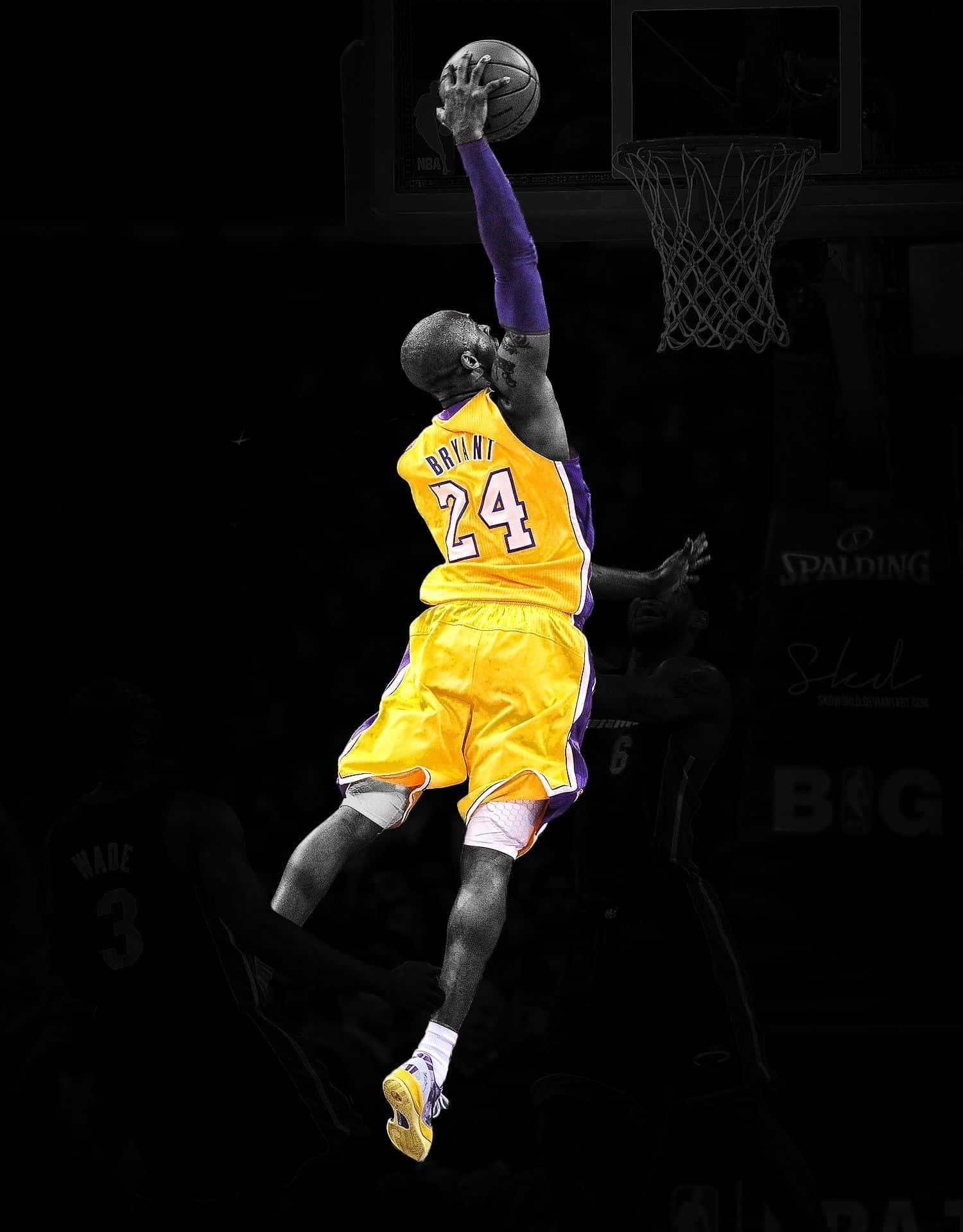 Kobe Bryants Logo Av Ett Lay-up Basketballskott. Wallpaper