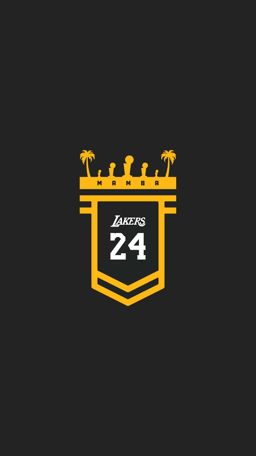 Den Kobe Bryant 24 Logo Tapet Wallpaper