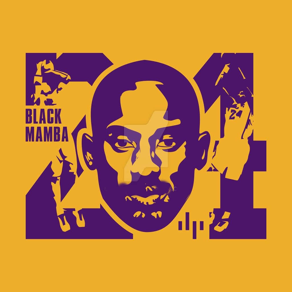 Kobebryant 24-logotypen Black Mamba Wallpaper