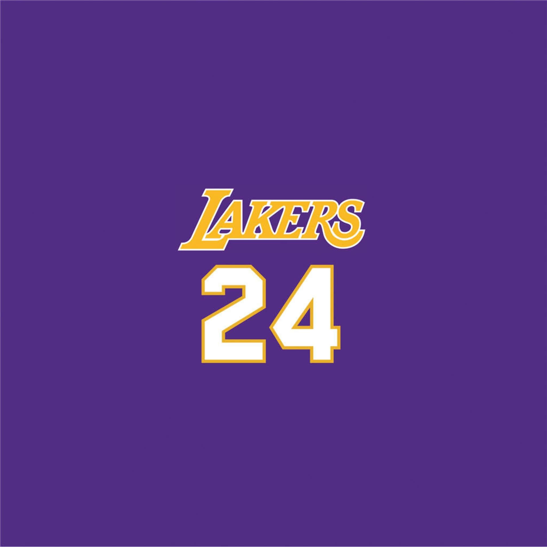 Fondopúrpura Con El Logo De Kobe Bryant Número 24. Fondo de pantalla