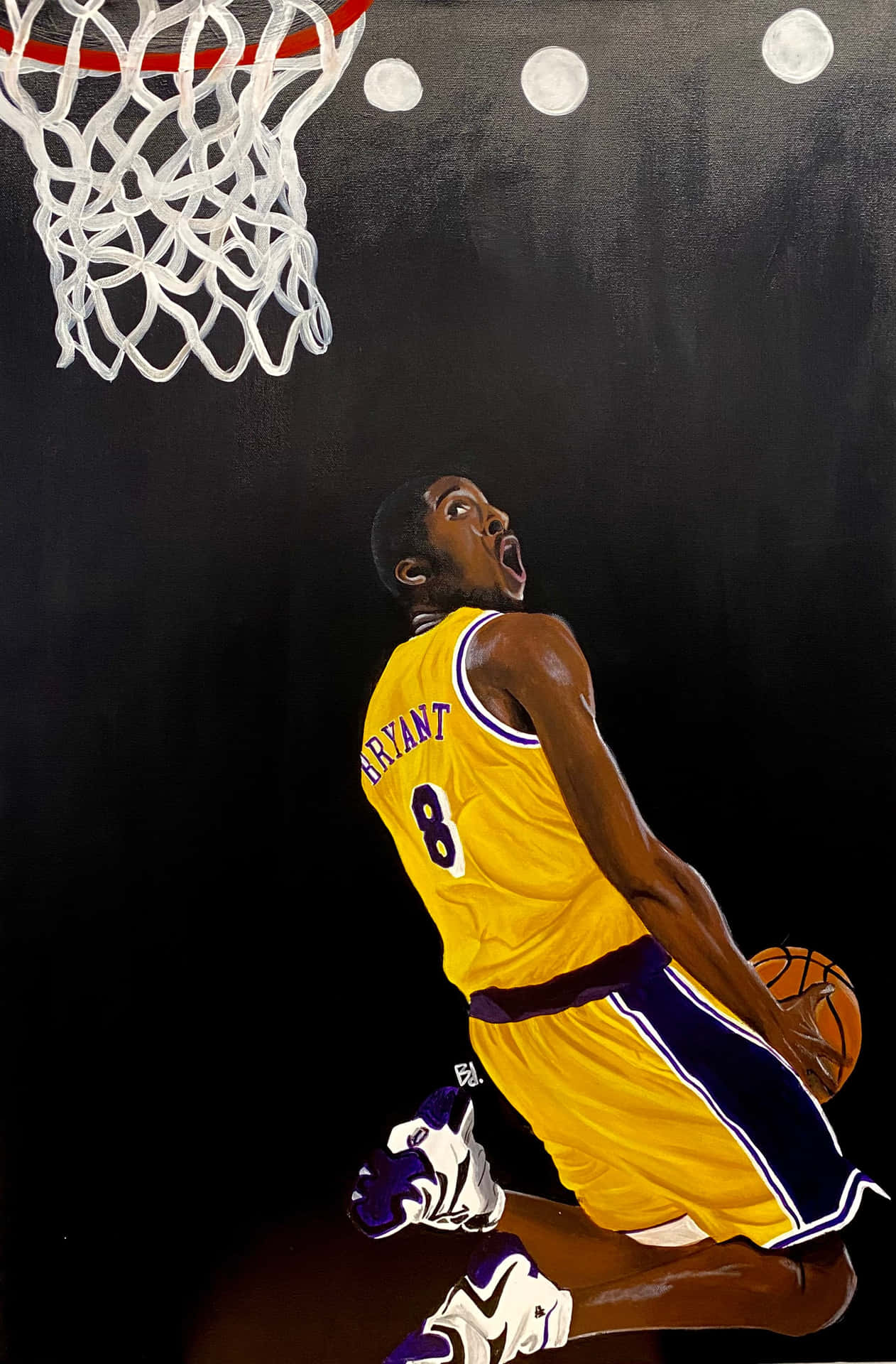 Kobe Bryant malende abstractioner