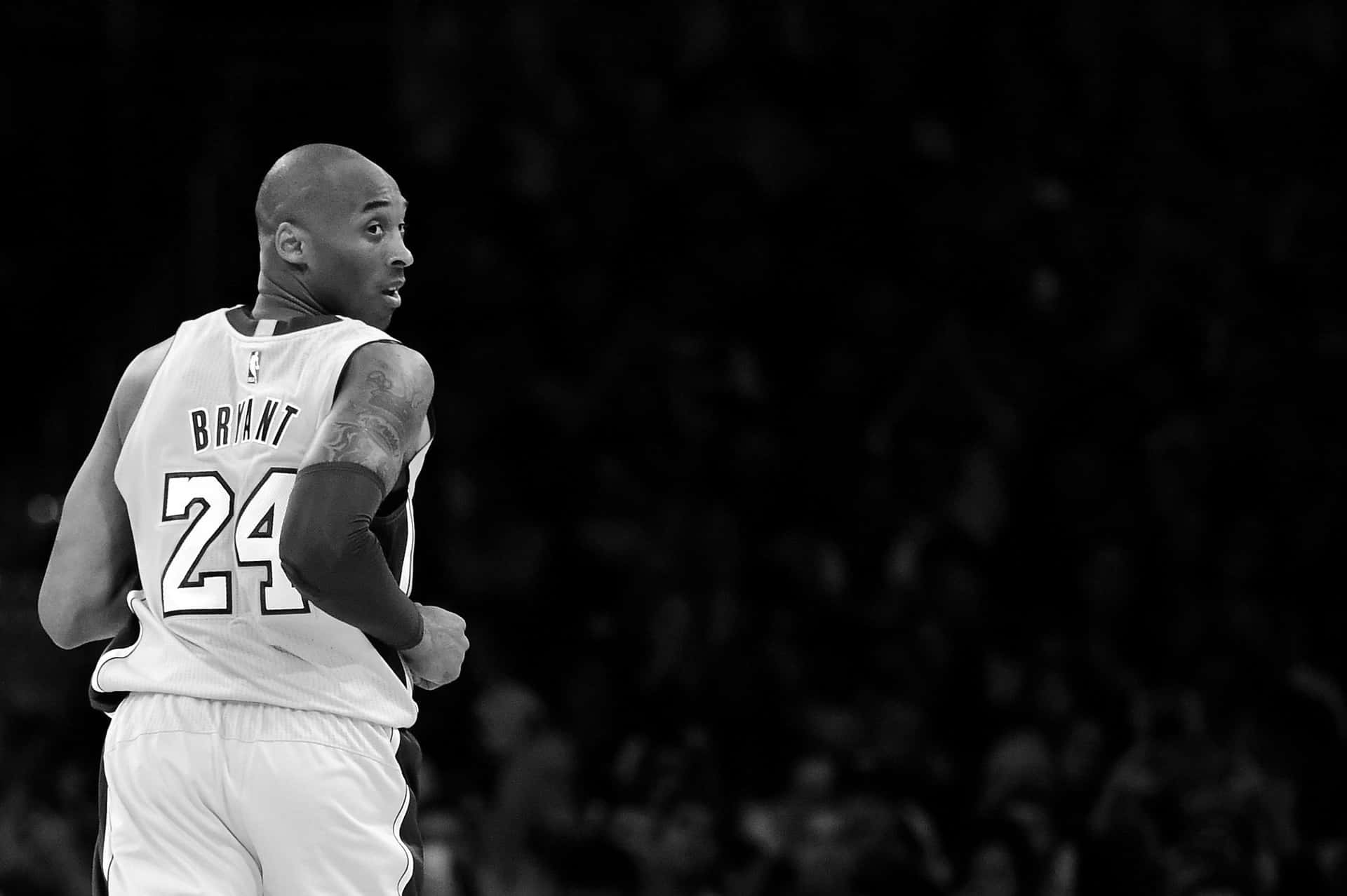 Kobe Bryant Black And White Portrait Wallpaper