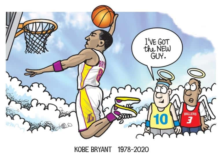 Kobe Bryant der inspirerer næste generation af basketball stjerner. Wallpaper