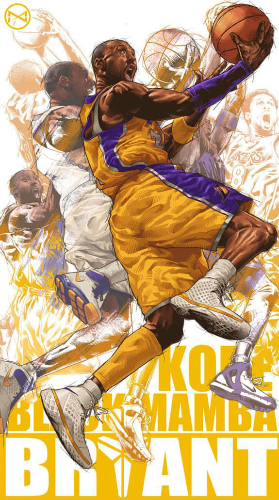 Download Kobe Bryant Cartoon Wallpaper 