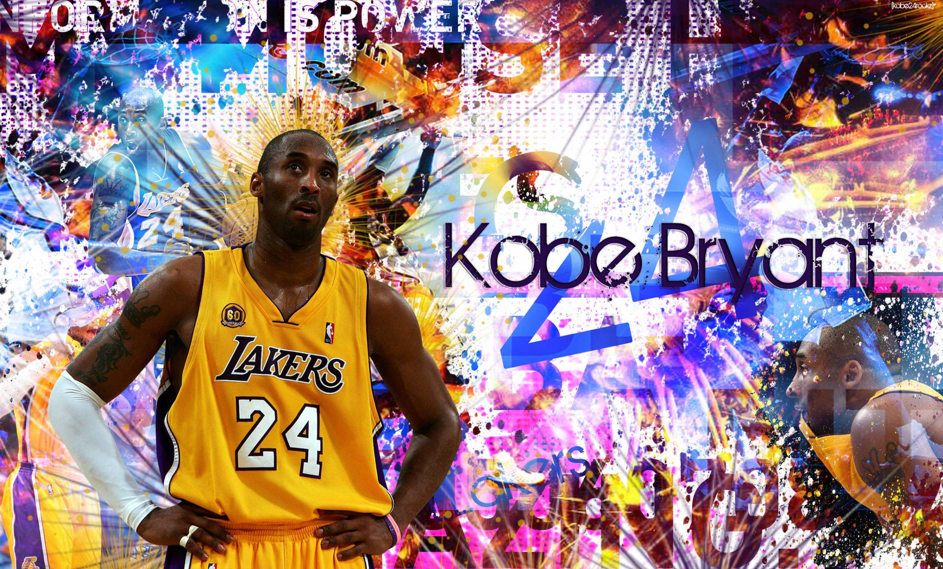 Kobe Bryant Cool Abstract Collage Wallpaper