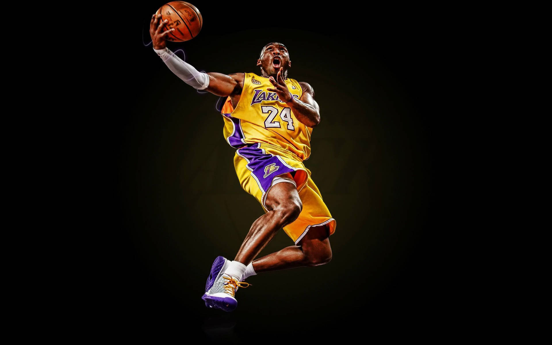 Kobe Bryant Dazzles the Crowd with Infamous Dunk Wallpaper