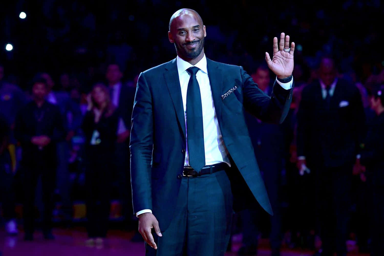 Kobe Bryant Afscheidsgroet Achtergrond