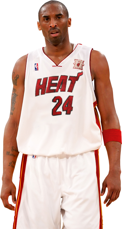 Kobe Bryant Heat Jersey24 PNG