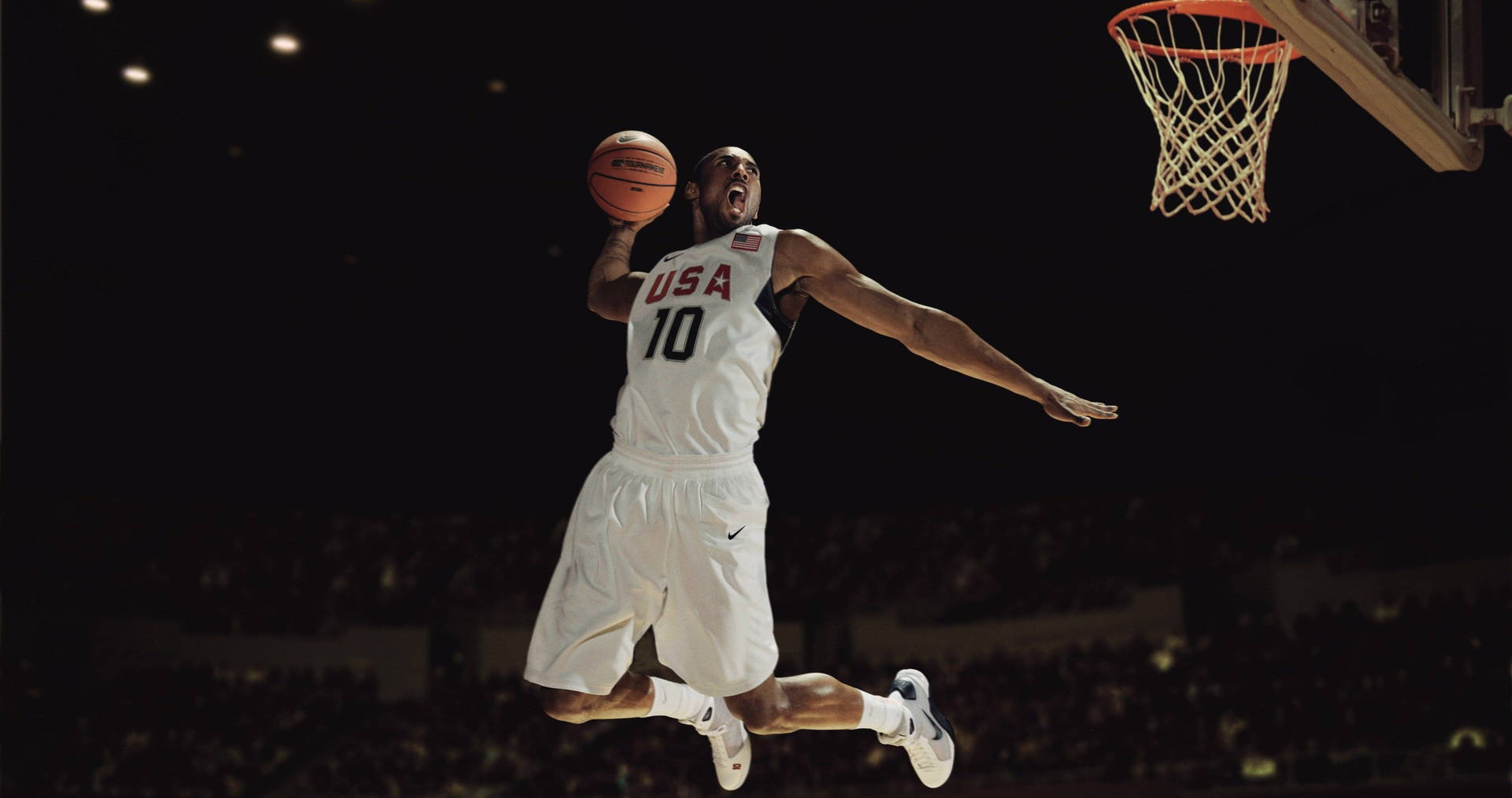 L'iconico Salto Di Kobe Bryant In 4k Sfondo