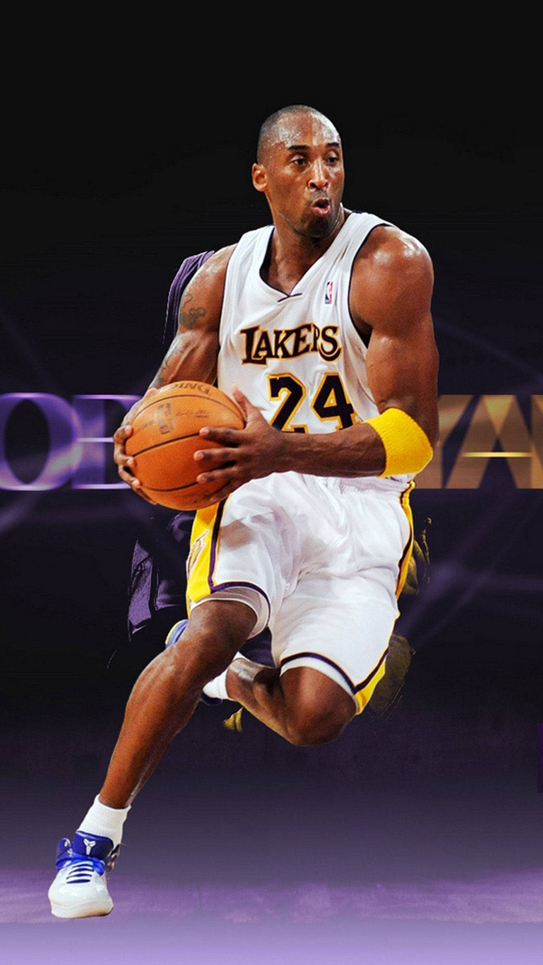 Wallpaperbasketballlegenden Kobe Bryant Iphone-bakgrundsbild. Wallpaper