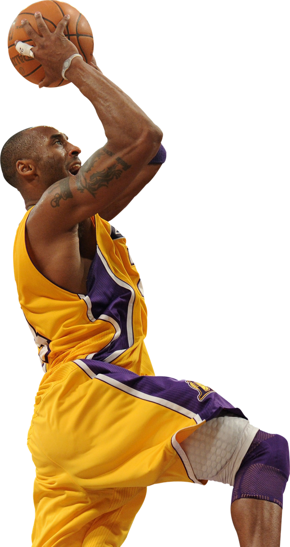 Kobe Bryant Lakers Action Shot.png PNG
