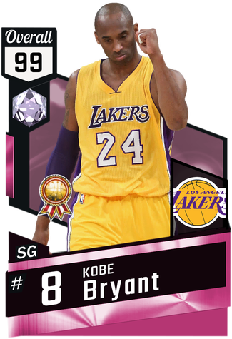 Kobe Bryant Lakers Card Design PNG