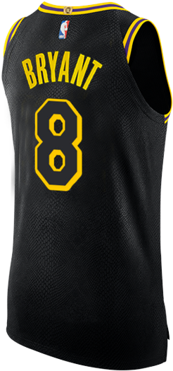 Kobe Bryant Number8 Lakers Jersey PNG