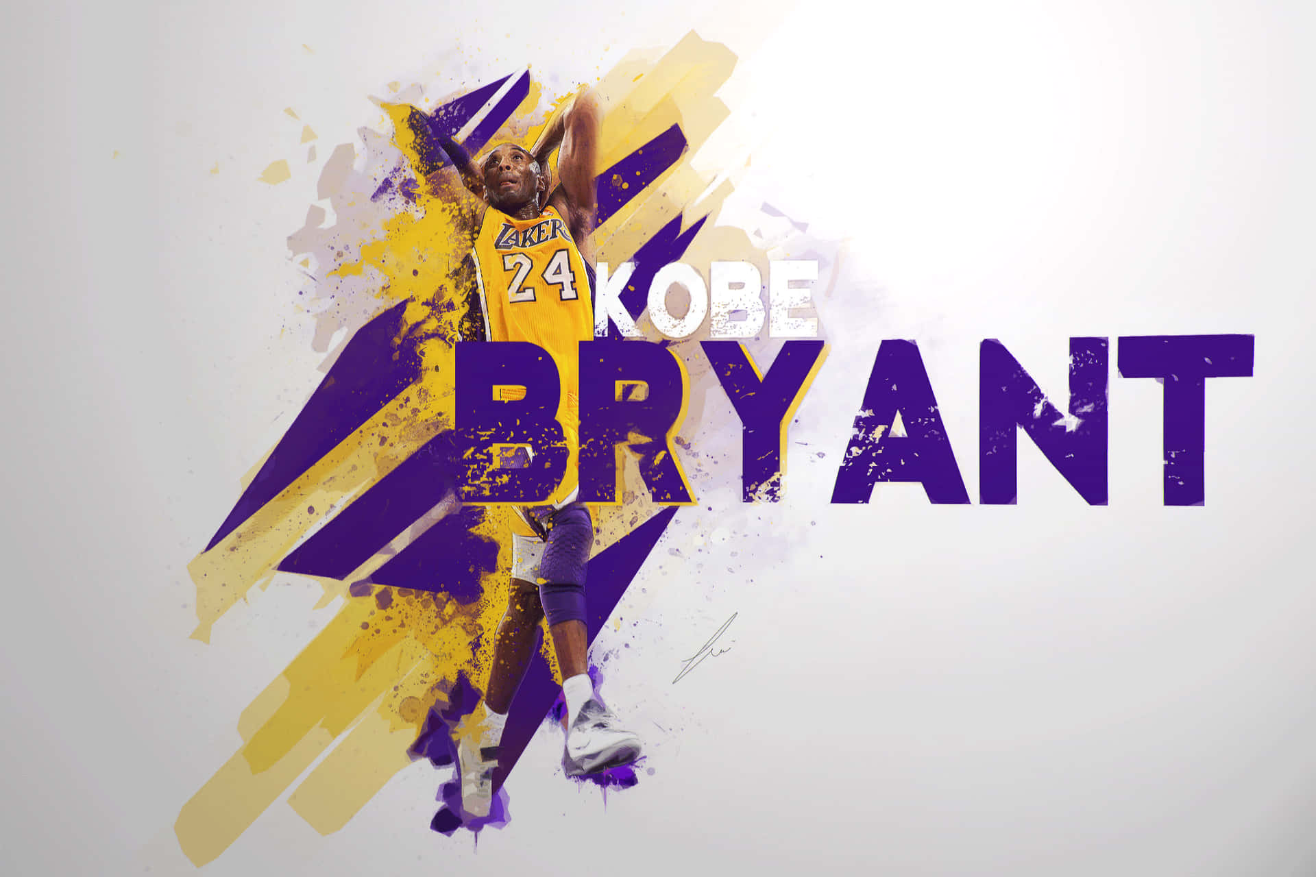 Teléfonode Kobe Bryant En Color Violeta Fondo de pantalla