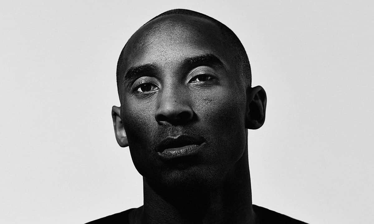 Kobe Bryant Portrait Blackand White Wallpaper