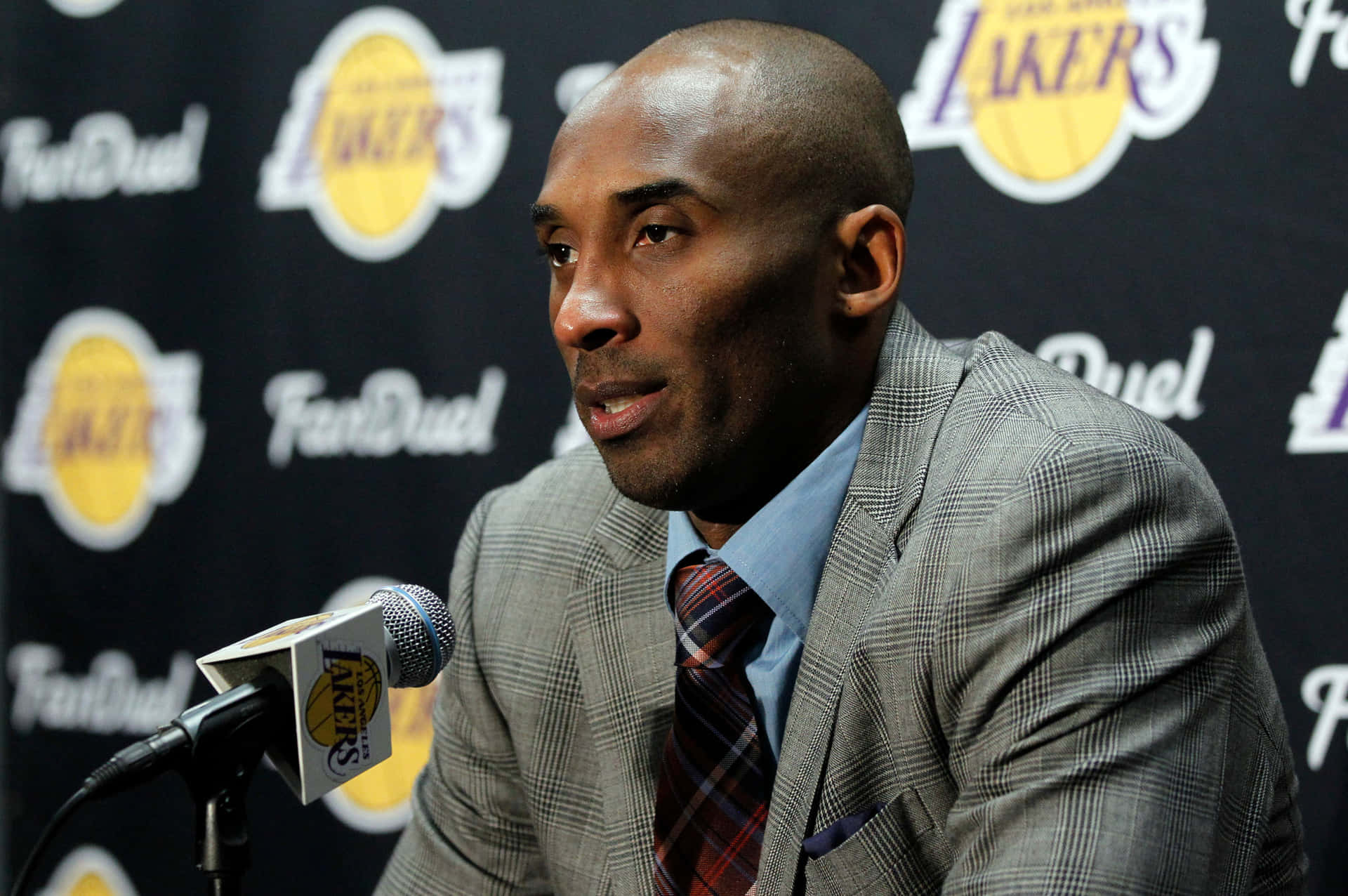 Kobe Bryant Retirement Press Conference Wallpaper