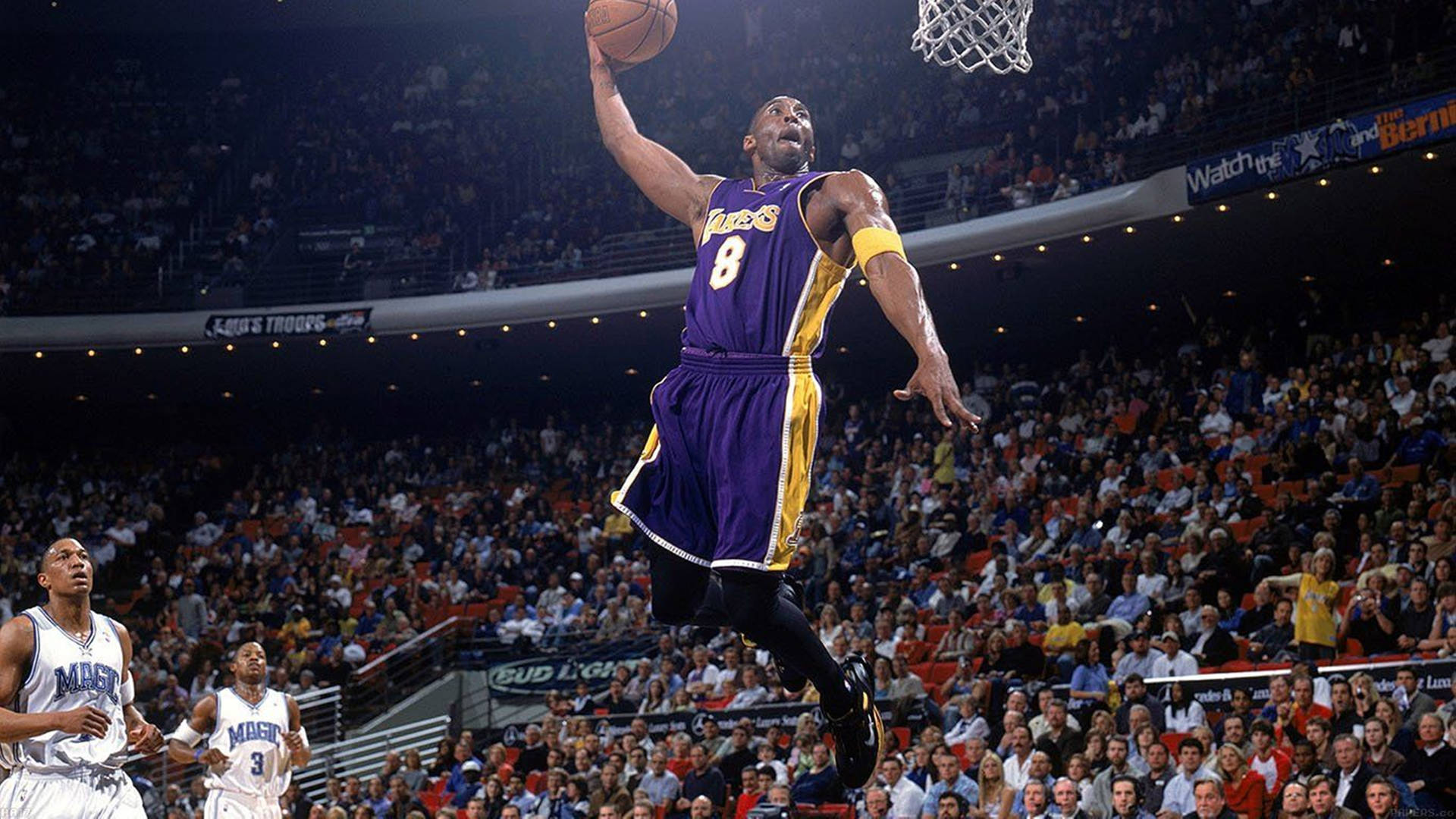 Kobe Bryant Shooting A Ball 4K Wallpaper
