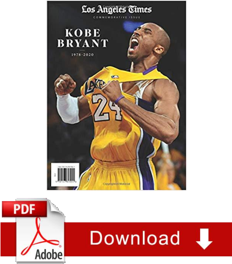 Kobe Bryant Tribute Los Angeles Times Cover PNG