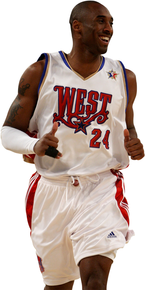 Kobe Bryant Western Conference All Star Uniform PNG