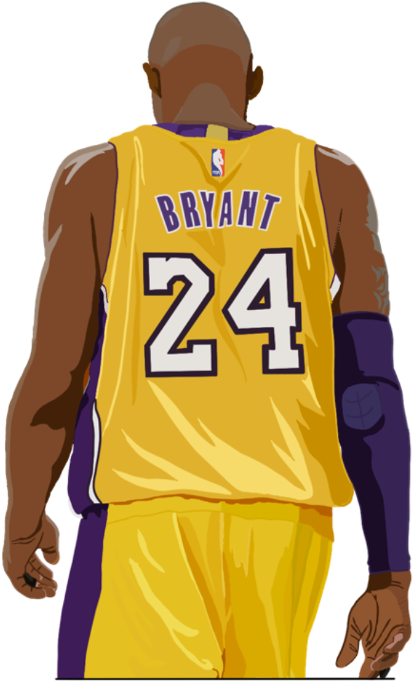 Download Kobe Bryant24 Lakers Jersey Illustration 1644