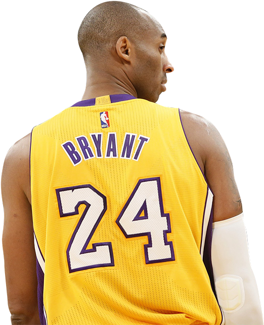 Kobe Bryant24 Lakers Jersey PNG