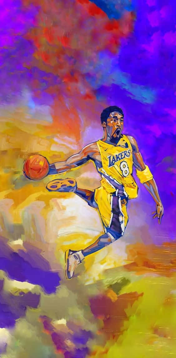 Kobe Bryant viser sine dunking evner under en NBA-kamp. Wallpaper