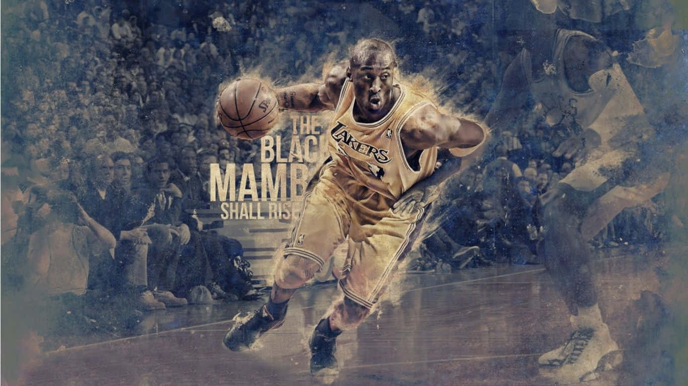 Kobe Bryant on the court