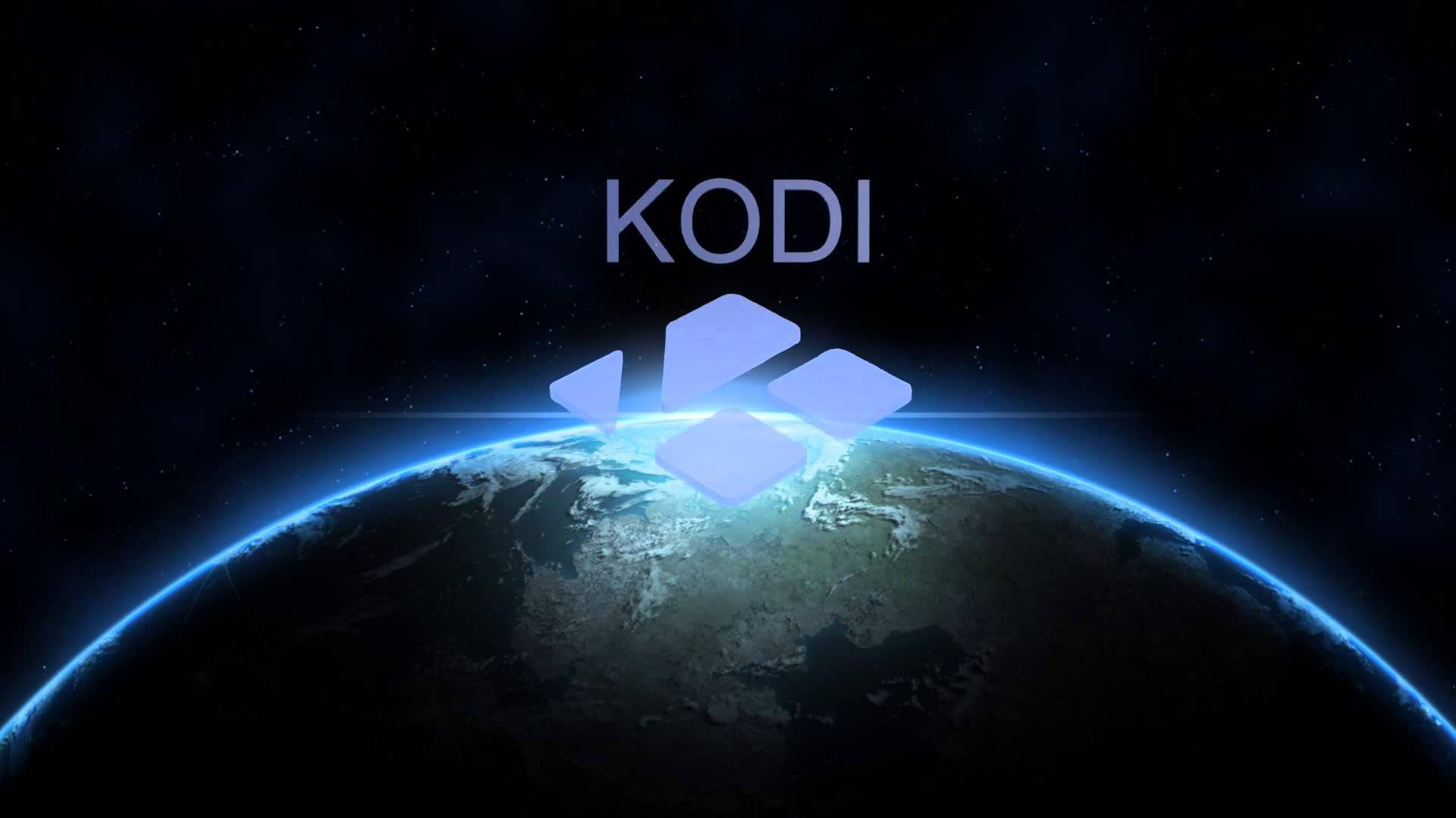 Kodi Logo Over Planet Hd Wallpaper