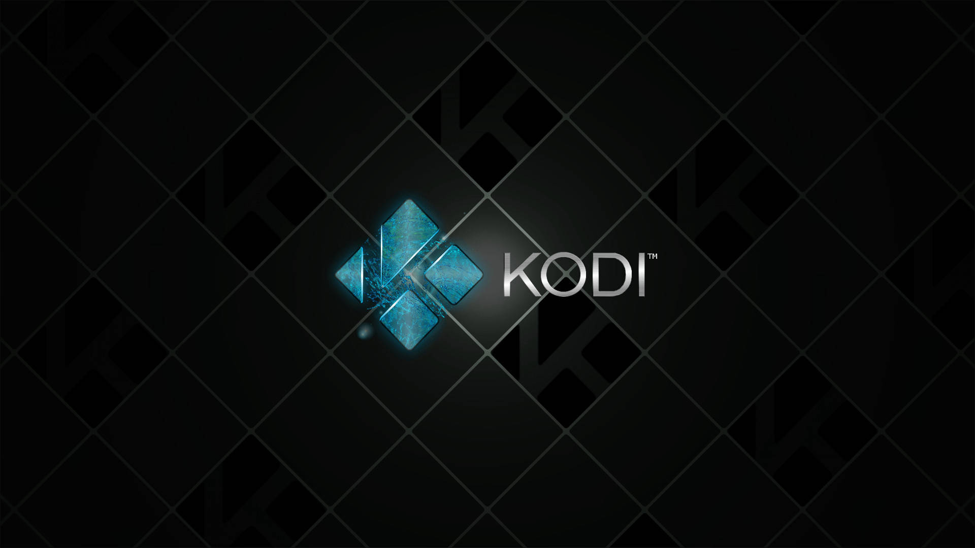 Kodi Logo With Diamond Background Wallpaper