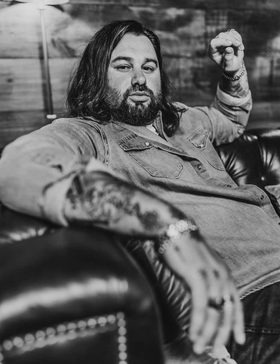 Koe Wetzel Blackand White Portrait Wallpaper