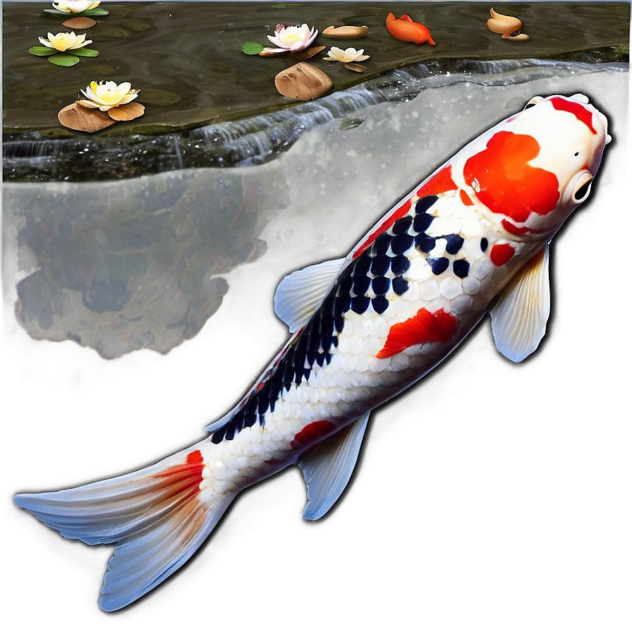 Koi Fish Pond Png Rpe64 PNG