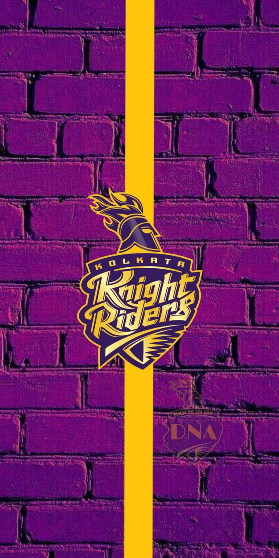 Kolkata Knight Riders Brick Design Wallpaper