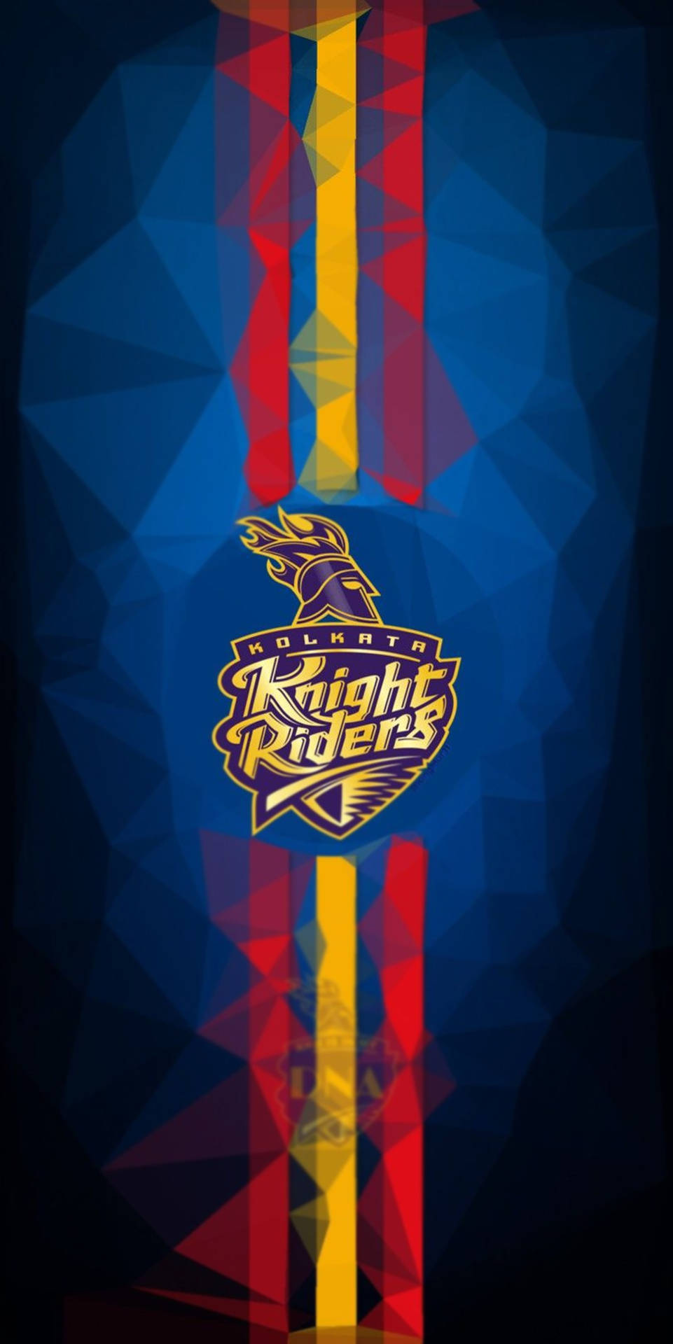Kolkata Knight Riders Geometric Pattern Wallpaper