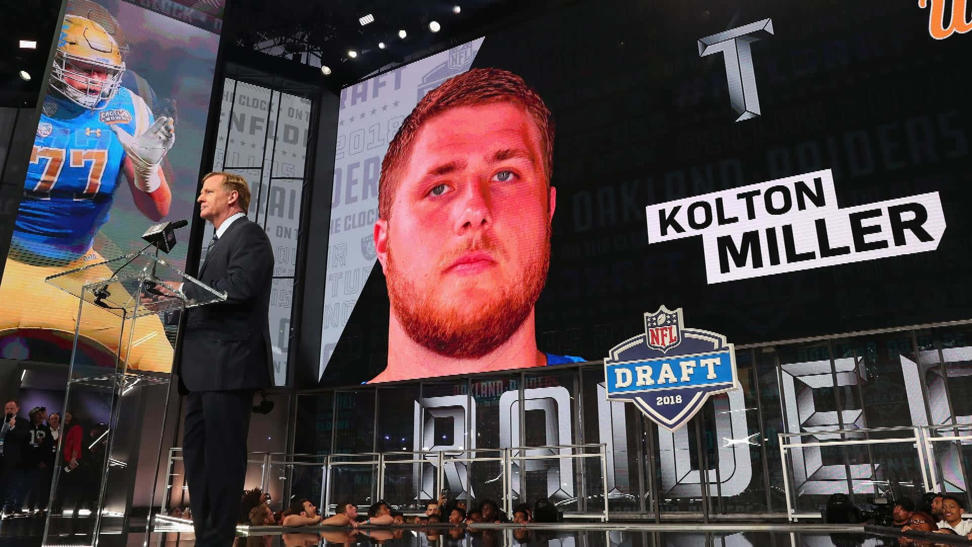Introducciónde Kolton Miller En El Draft Nfl 2018 Fondo de pantalla