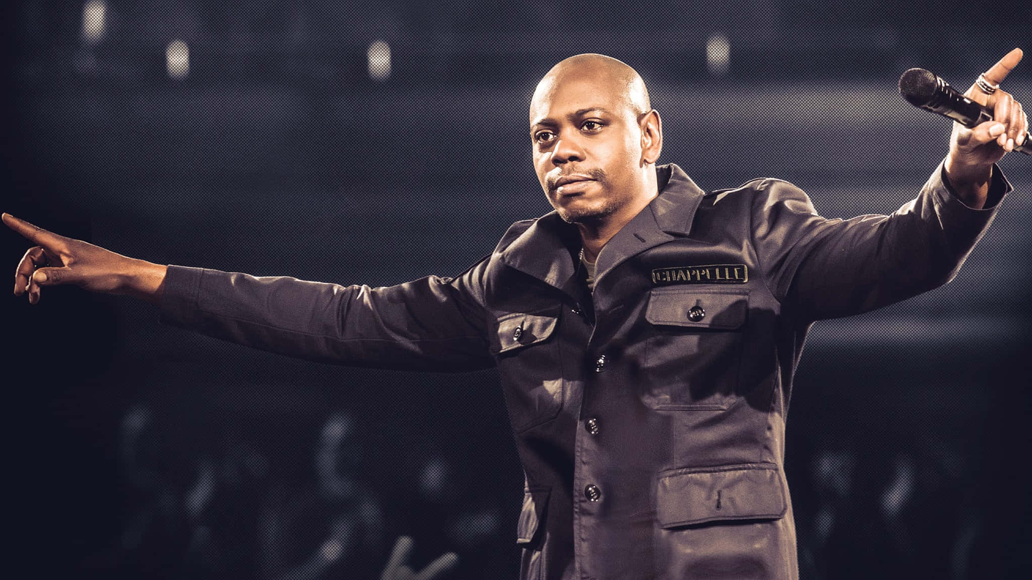 Komedia Kuningas Dave Chappelle Esiintyy Livenä Taustakuva