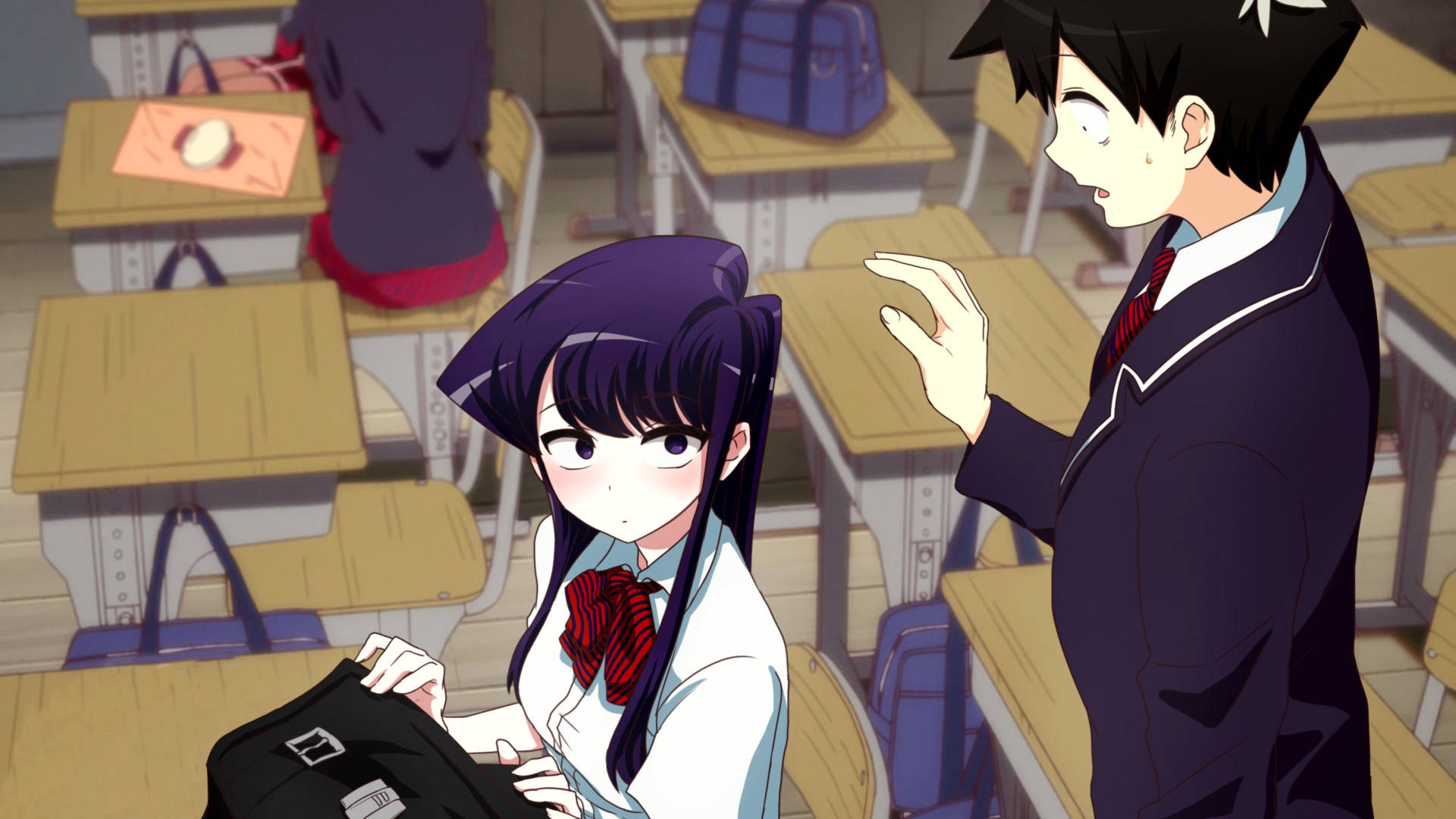 Find out why Komi can't communicate in this awesome show! Wallpaper