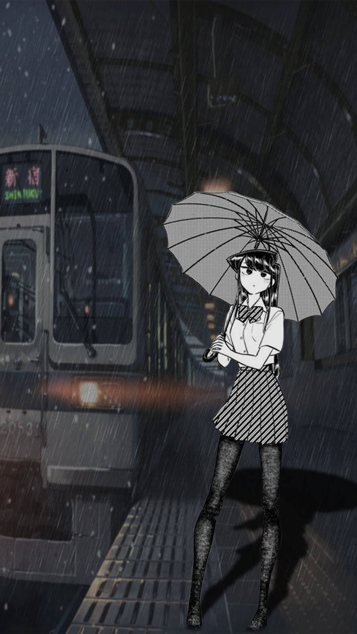 Komi San Japanese Manga Style Illustration Background