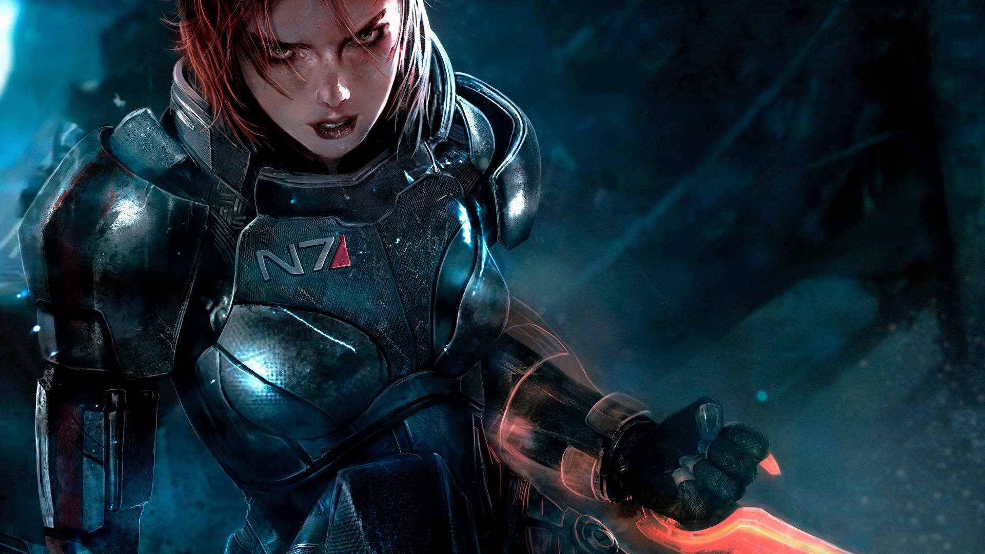 Kommandør Femshep N7 Mass Effect 3 Wallpaper
