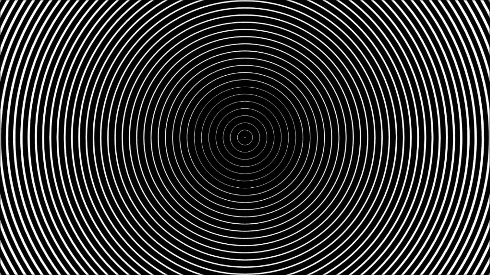 Koncentriske Cirkler Hypnose Mønster Wallpaper